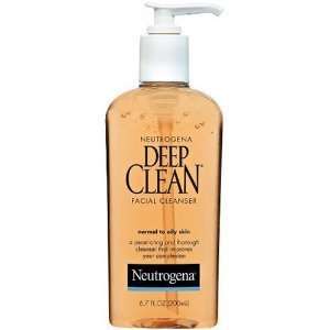Pack of 2) Neutrogena Deep Clean Facial Cleanser for Normal to Oily 