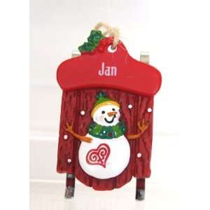  Ganz Personalized Jan Christmas Ornament