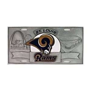  St. Louis Rams   3D NFL License Plate