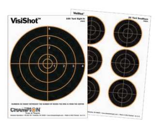 Champion VisiShot Paper Targets, 8Bulls, 8.5x11   10pk  