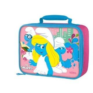 The Smurfs Insulated Zippered Rectanglar Shaped Lunch Bag By Thermos