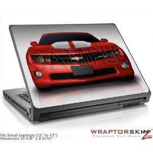  Small Laptop Skin 2010 Chevy Camaro Victory Red White 