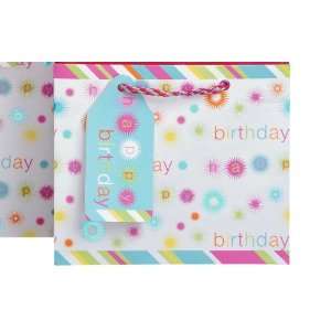 The Gift Wrap Company Birthday Bursts Mini Vogue Gift Bag, 7.5 Inches 
