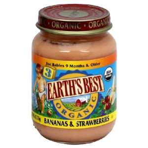 Earths Best Baby Foods Bananas & Strawberries, 6 Ounce (Pack of 24)