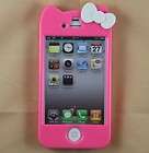 Rose Hello Kitty Full Body Hard Case Cover Skin for iPhone 4 4S + Free 