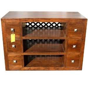  Solid Wood Plasma Tv Stand Entertainment Center Furniture 