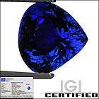   26 ct  AAAA  IF Natural DBlock Tanzanite Pear Cut Deep Violet