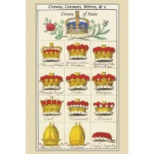  Exclusive By Buyenlarge Crowns Coronets and Mitres 12x18 