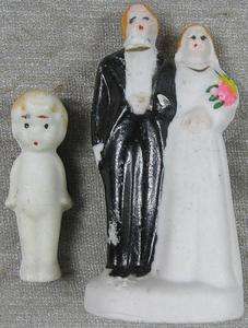 Lot of 2 1930’s Cute Miniature Porcelain Dolls Japan  