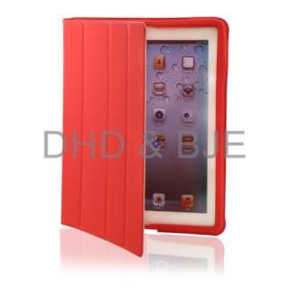   iPad 2 Magnetic Smart Cover polyurethane Leather Case Ultra Slim Stand