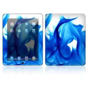  Blue Flame Design Skin Decal Sticker for Apple iPad Tablet 