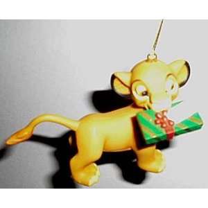 Disney Simba Lion Cub with Gift Christmas Ornament