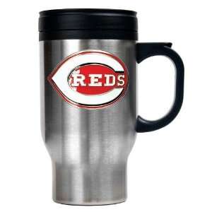 Cincinnati Reds MLB Stainless Steel Travel Mug   Primary Logo  