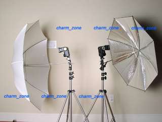 NEW Pro Flash Light Stand Mount + White Umbrella kit  