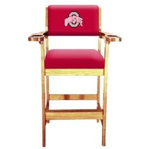  Ohio State OSU Buckeyes Tall Pool/Billiard Spectator Chair 