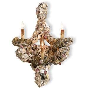 Currey and Company 5335 Natural Hayes Parker Oyster Shell Wall Sconce 