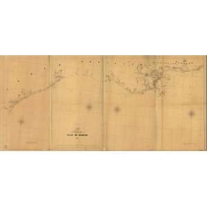 Civil War Map Preliminary chart of the northwestern part of the Gulf 