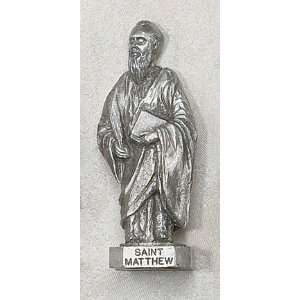  St. Matthew 3 Patron Saint Statue Genuine Pewter Catholic 