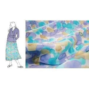  VF102 30 Library Watercolors   Abstract Polyester Print 