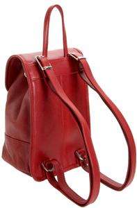 LEATHERBAY CUTE MINI PREMIUM LEATHER BACKPACK   RED   80109 