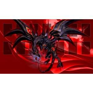  Yugioh Red Eyes Black Dragon Custom Playmat / Gamemat 