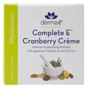  Derma e Complete E Cranberry Creme, Intense Moisturizing 