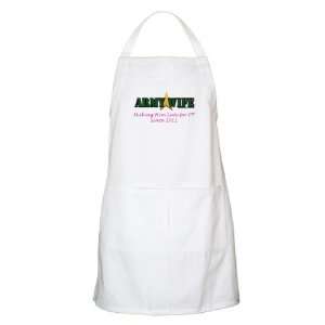 Military Backer Army Wife   Late for PT 2011 Apron 