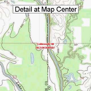 USGS Topographic Quadrangle Map   Collinsville NE, Oklahoma (Folded 