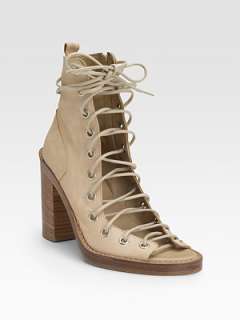 Ann Demeulemeester   Open Front Sandal Boots    