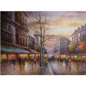  Fine Oil Painting, Paris Street SP36 24x36