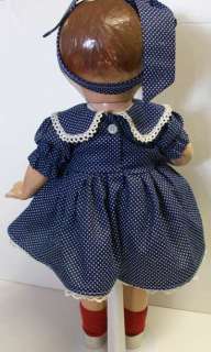 ANTIQUE 1930s VINTAGE 19 EFFANBEE PASTY ANN COMPOSITION DOLL w 