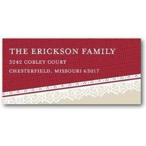  Holiday Return Address Labels   Slanted Lace By Fine 