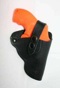 LEATHER SNUB NOSE GUN HOLSTER FOR S&W 650  