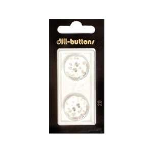   Dill Buttons 20mm Shank Transparent 2 pc (6 Pack)