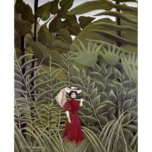  Woman with an Umbrella in an Exotic Forest Arts, Crafts & Sewing