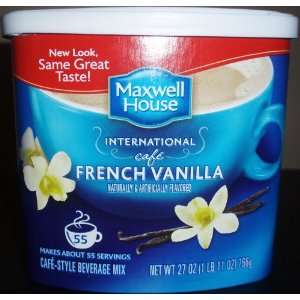 General Foods International French Vanilla Cafe Coffee Drink Mix, 27 