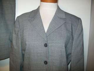 Austin Reed 2pc skirt suit with jacket gray black Size 12P new  