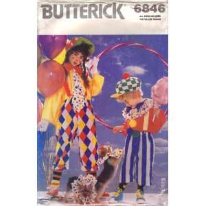  6846 Butterick Pattern   Clown Costumes 