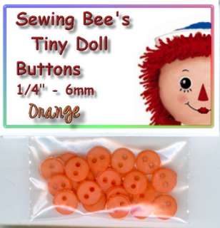 Doll Sewing clothes Buttons 1/4 ALL COLORS   PICK FROM  