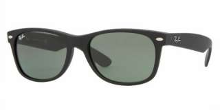 NEW RAY BAN RB 2132 622 BLACK RUBBER SUNGLASSES 55MM 805289421788 