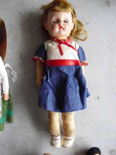 BIG Vintage 1950s Vinyl Girl Doll One Piece Body 17  