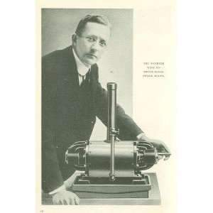   1912 John H VanDeverter Inventor Tiny Turbine Engine 