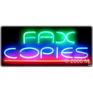 Neon Sign   Fax Copies   Large 13 x 32 Grocery & Gourmet Food