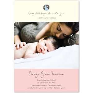   Birth Announcements   New World By Hello Little One For Tiny Prints