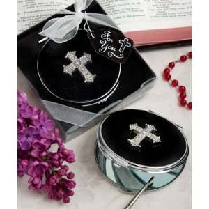   Collection cross design metal compact favors