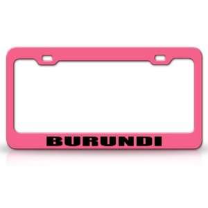  BURUNDI Country Steel Auto License Plate Frame Tag Holder 