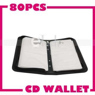 80 Capacity CD DVD Holder Storage Wallet Bag Case NEW  