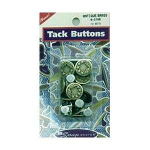  Snap Source Tack Buttons Size 27 16mm 10/Pkg Antique Brass 