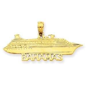  14k Bahamas Cruise Ship Pendant Jewelry