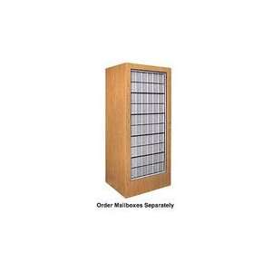   Cluster Mail Center Aluminum Style Oak USPS Access
